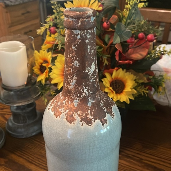 🏡NEW/CERAMIC RUSTIC VASE - Picture 6 of 6